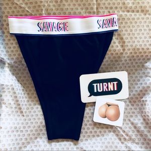 KKW Kimoji High Waist Briefs - Black